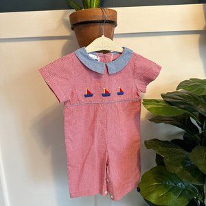 Sailboat Gingham Jon Jon